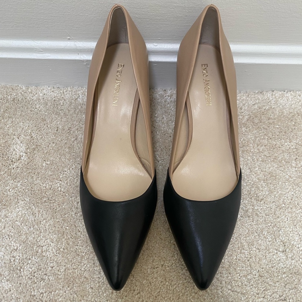 Black and Tan Enzo Angiolini Women's Heels